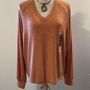 NWT Sonoma Goods For Life V-Neck Long Sleeve Top